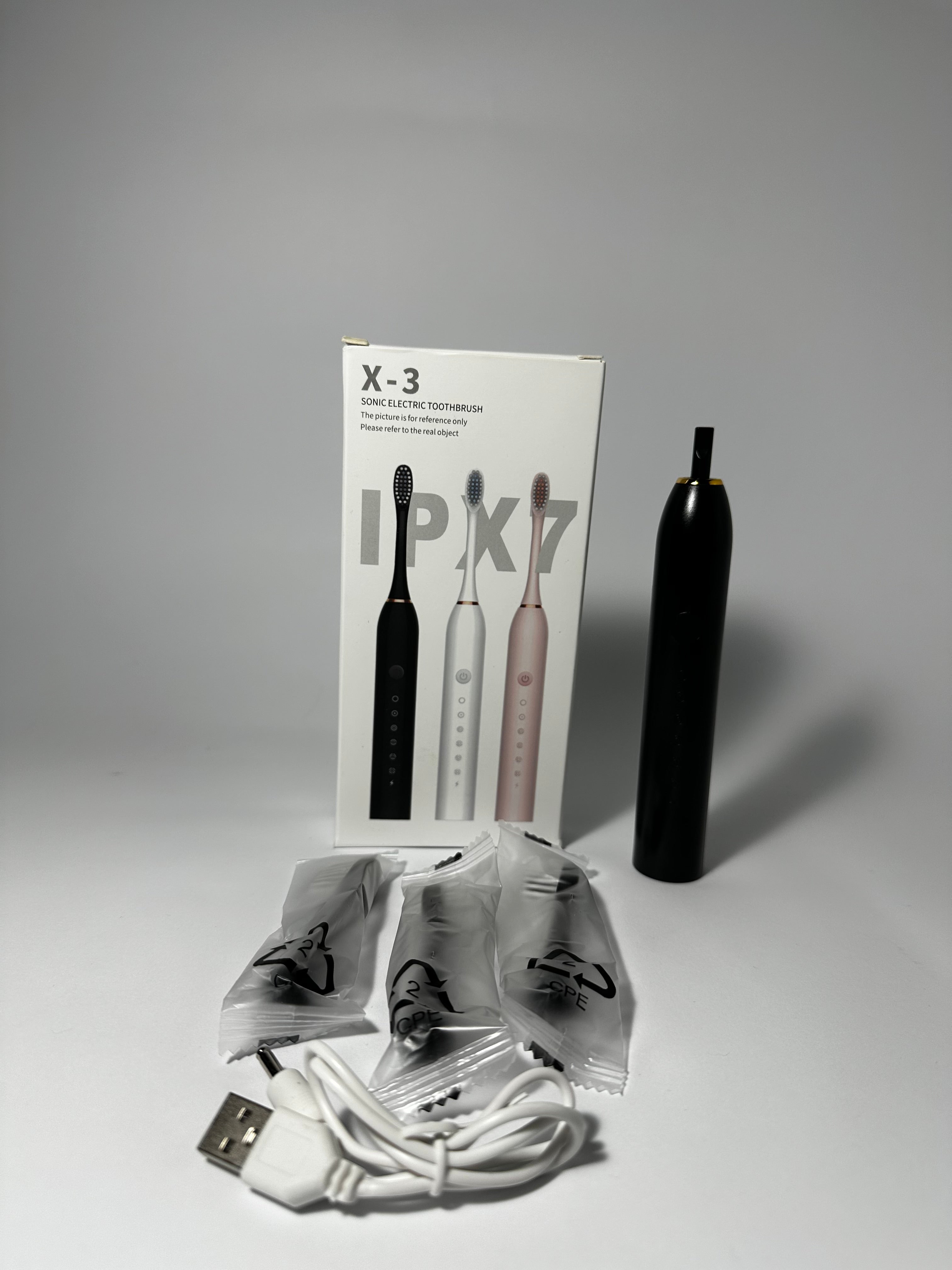 Električna četkica za zube IPX7, X-3 nastavka